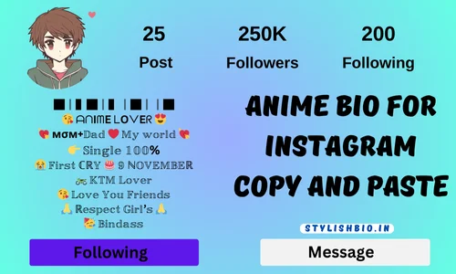 Anime Bio For Instagram Copy And Paste