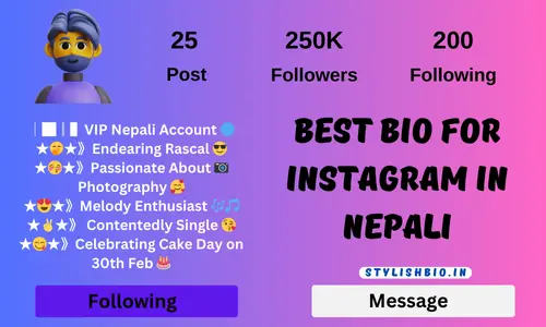 Best Bio For Instagram In Nepali