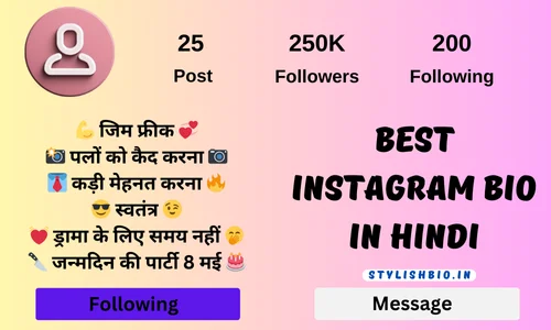 Best Instagram Bio in Hindi