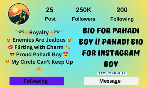 Best Pahadi Bio For Instagram || Bio For Pahadi Boy || Pahadi Bio For Instagram Boy