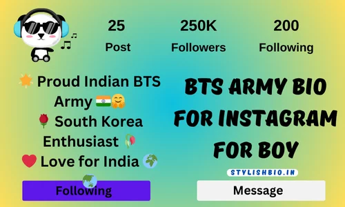 Bts Army Bio For Instagram For Boy