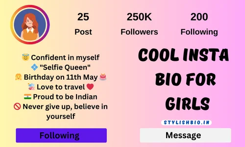 Cool Insta Bio For Girls