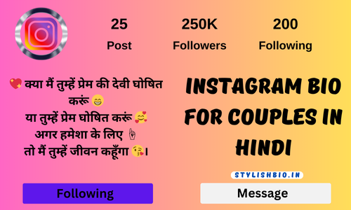 Instagram Bio For Couples In Hindi