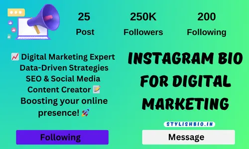 Instagram Bio For Digital Marketing