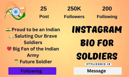 Instagram Bio For Soldiers