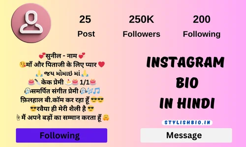 Instagram Bio In Hindi