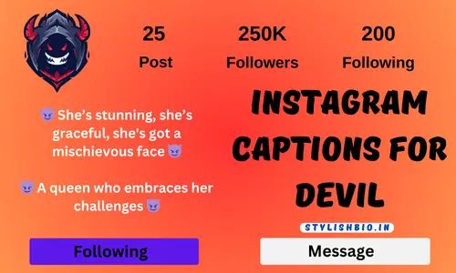 Instagram Captions For Devil