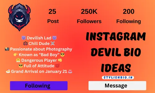 Instagram Devil Bio Ideas