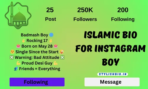 Islamic Bio For Instagram Boy