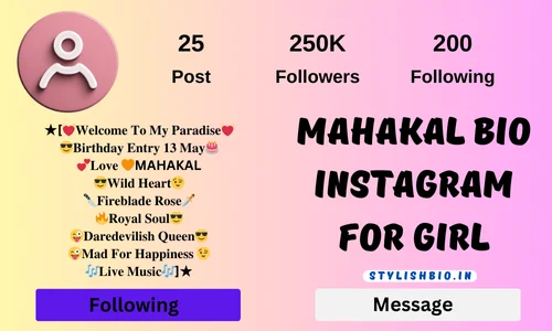 Mahakal bio instagram for girl