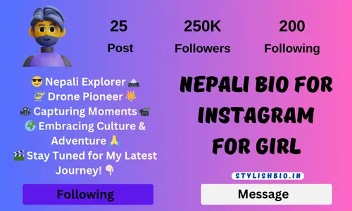 Nepali Bio For Instagram For Girl