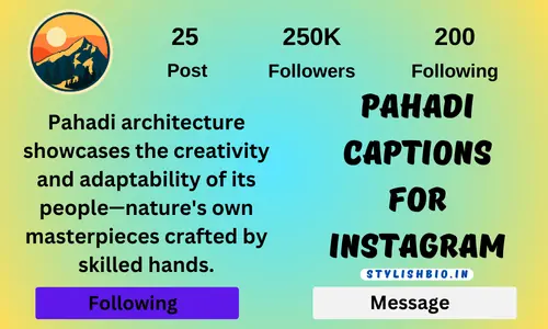 Pahadi Captions For Instagram