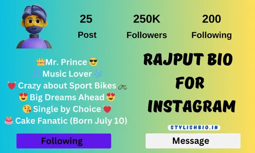 Rajput Bio for Instagram