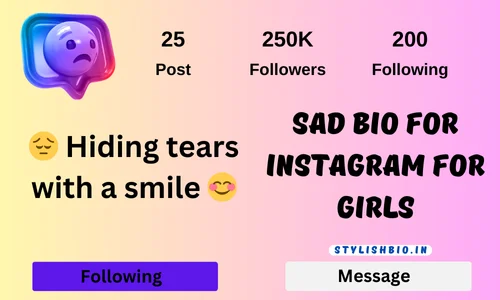 Sad Bio For Instagram for Girls