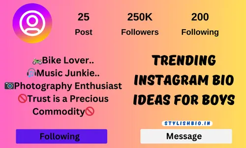 Trending Instagram Bio Ideas For Boys