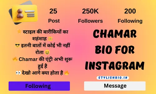 Chamar Bio For Instagram