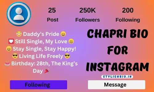 Chapri Bio for Instagram