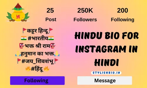 Hindu Bio For Instagram In Hindi