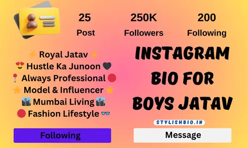 Instagram Bio For Boys Jatav