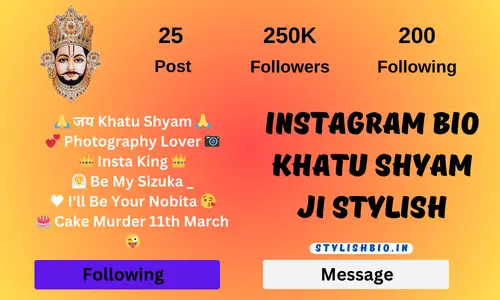 Instagram Bio Khatu Shyam Ji Stylish