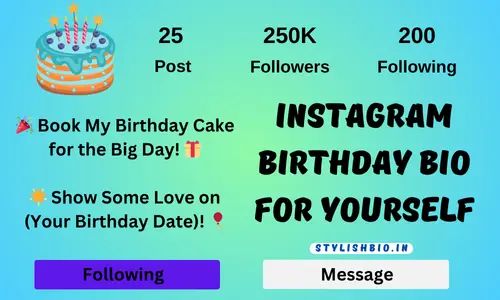 Instagram Birthday Bio For Yourself