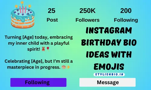 Instagram Birthday Bio Ideas With Emojis