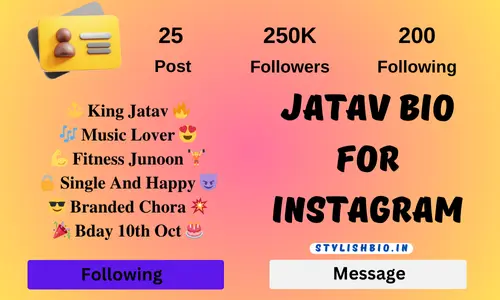 Jatav Bio For Instagram