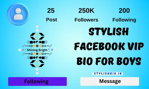 Stylish Facebook Vip Bio for boys